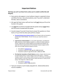 Instructions and Forms for Petition for Waiver of Fees for Civil Cases and Small Claims Court Cases Only - North Dakota, Page 2