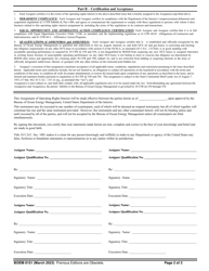 Form BOEM-0151 Assignment of Operating Rights Interest in Federal Ocs Oil and Gas Lease, Page 2