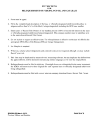 Form BOEM-0152 Relinquishment of Federal Ocs Oil and Gas Lease, Page 2