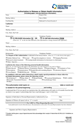 Form HIPPA402P Authorization to Release or Obtain Health Information - Louisiana