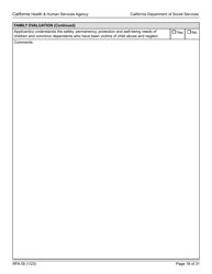 Form RFA05 Resource Family Approval - Written Report - California, Page 18