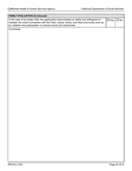 Form RFA05 Resource Family Approval - Written Report - California, Page 20