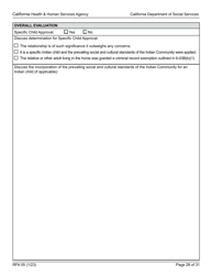 Form RFA05 Resource Family Approval - Written Report - California, Page 28
