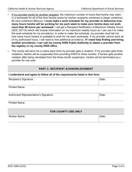 Form SOC426A In-home Supportive Services (Ihss) Program Recipient Designation of Provider - California, Page 3