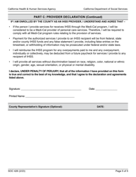 Form SOC426 In-home Supportive Services (Ihss) Program Provider Enrollment Form - California, Page 5