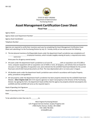 Document preview: Form WV-102 Asset Management Certification Cover Sheet - West Virginia