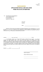 Form DS-448 Application for Oil and Gas Lease From the State of Montana - Montana, Page 2