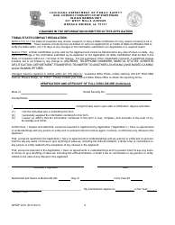 Form DPSSP0092 Gaming Employee Certification Application - Louisiana, Page 7