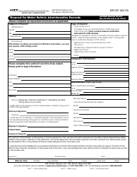 Document preview: Form DR-057 Request for Motor Vehicle Administration Records - Maryland