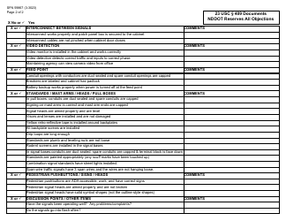 Form SFN59867 Traffic Signal Inspection Checklist - North Dakota, Page 2