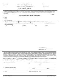BLM Form 3100-011 Lease for Oil and Gas