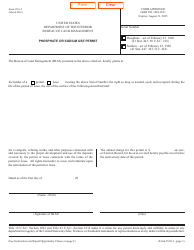 Document preview: BLM Form 3510-2 Phosphate or Sodium Use Permit