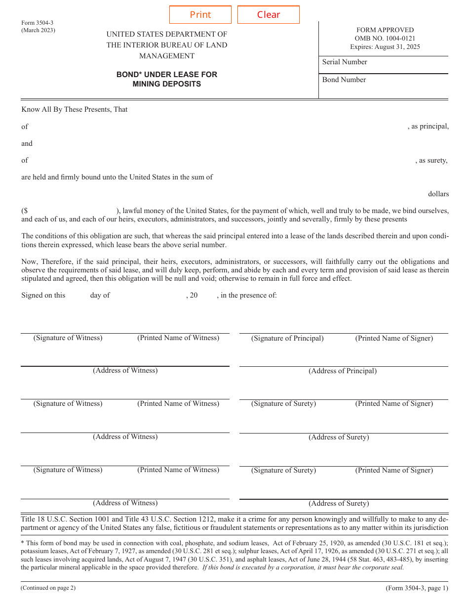 blm lease assignment form