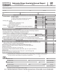 Form 35C Nebraska Class II Bingo Quarterly/Annual Report - Nebraska, Page 3