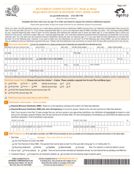 Deferred Compensation 457, 401(K) &amp; 401(A) Required Minimum Distribution (Rmd) Form - New York City