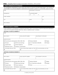 Disability Rent Increase Exemption (Drie) Renewal Application - New York City, Page 2