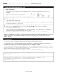 Exencion Del Aumento De La Renta Para Personas De Edad Avanzada Solicitud Inicial - New York City (Spanish), Page 3