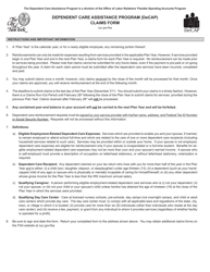 Claims Form - Dependent Care Assistance Program (Decap) - New York City, Page 2