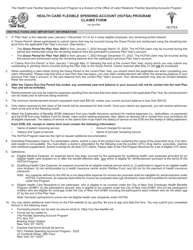 Claims Form - Health Care Flexible Spending Account (Hcfsa) Program - New York City, Page 2