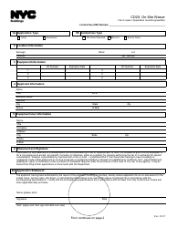 Form CD25 On-Site Waiver - New York City