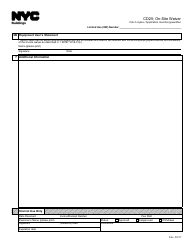 Form CD25 On-Site Waiver - New York City, Page 2