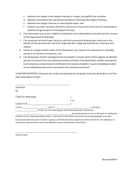 Caretakers&#039; Apartment Restrictive Declaration - New York City, Page 2