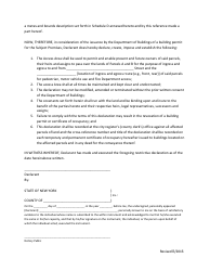 Driveway/Frontage Space Restrictive Declaration - New York City, Page 2