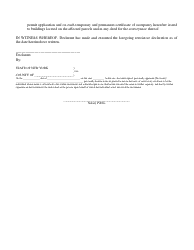 Flood Zone Restrictive Declaration: 2008 Code Form - New York City, Page 2