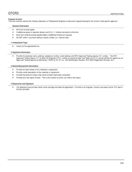 Document preview: Instructions for Form OTCR3 Testing Laboratory or Professional Engineer Statement - New York City