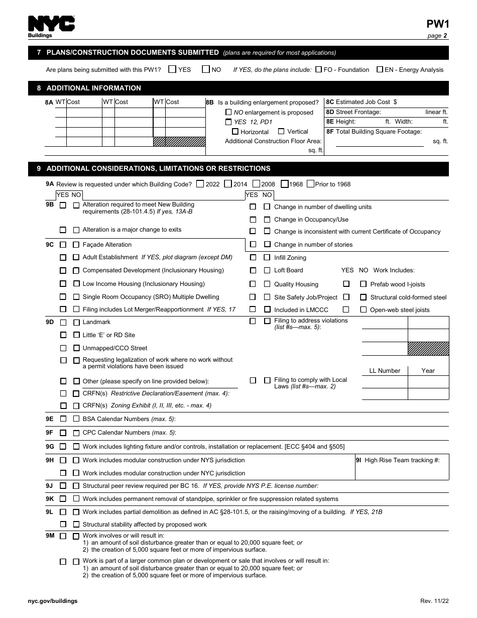 Form PW1 - Fill Out, Sign Online And Download Fillable PDF, New York ...