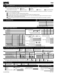 Form PW1 Plan/Work Application - New York City, Page 3