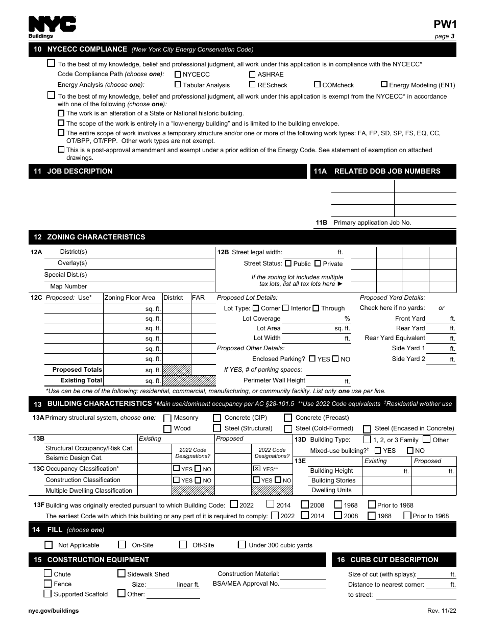 Form PW1 - Fill Out, Sign Online And Download Fillable PDF, New York ...