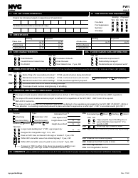Form PW1 Plan/Work Application - New York City, Page 4