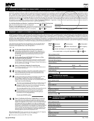 Form PW1 Plan/Work Application - New York City, Page 5