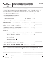 Maryland Form MW506R (COM/RAD-307) Application for Tentative Refund of Withholding on 2023 Sales of Real Property by Nonresidents - Maryland, Page 2