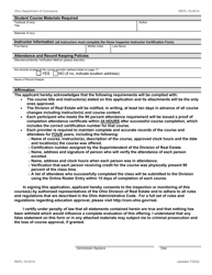 Form REPL-19-0014 Home Inspector Online Continuing Education Application - Ohio, Page 2