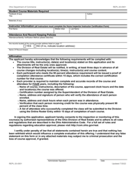 Form REPL-20-001 Home Inspector (Hybrid) Qualifying Education Course Application - Ohio, Page 2