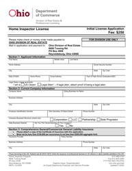 Form REPL-19-0003 Home Inspector License Initial License Application - Ohio, Page 3