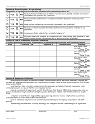 Form REPL-19-0003 Home Inspector License Initial License Application - Ohio, Page 4