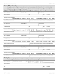 Form REPL-19-0003 Home Inspector License Initial License Application - Ohio, Page 7