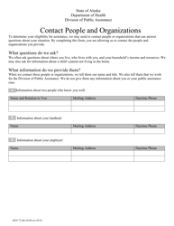 Form GEN72 (GEN06-3670) Eligibility Review Form - Alaska, Page 6