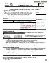 Document preview: Form FS-102 Payment Plan Request - South Carolina