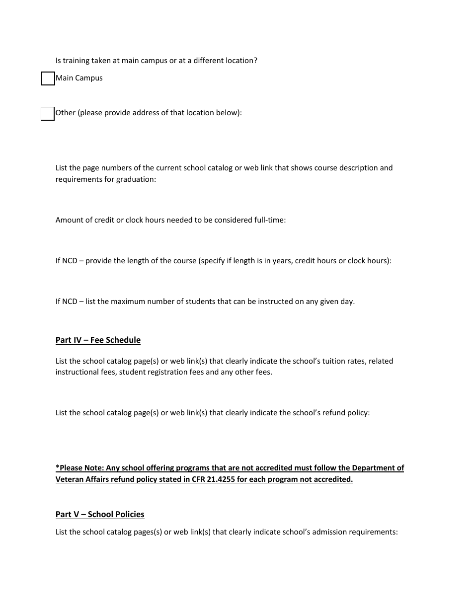 Application for New Program Approval - Delaware, Page 3