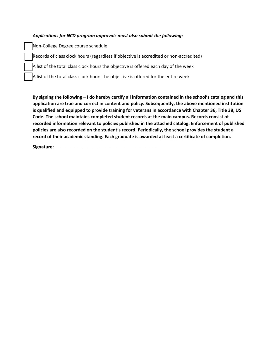Application for New Program Approval - Delaware, Page 6