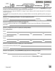 Document preview: Form SC8822I Update Name/Address/Contact Information for Individual - South Carolina