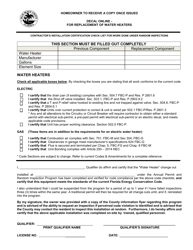 Document preview: Decal Online - for Replacement of Water Heaters - City of Palm Beach, Florida
