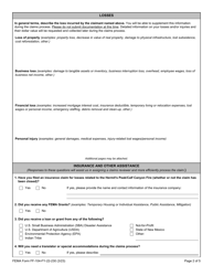 FEMA Form FF-104-FY-22-230 Notice of Loss - Hermit&#039;s Peak/Calf Canyon Fire, Page 2