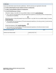 DSHS Form 11-165 Independent Living (IL) Services and Qualifications - Washington, Page 2