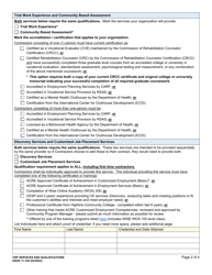 DSHS Form 11-164 Exhibit 1 Community Rehabilitation Program (Crp) Services and Qualifications - Washington, Page 2