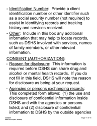 DSHS Form 14-012 Consent - Large Print - Washington, Page 11